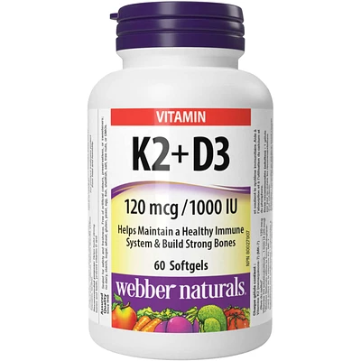 Vitamin K2+D3 120 mcg/1000 IU