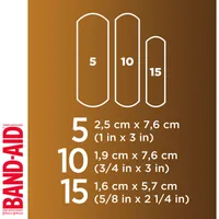 Flexible Fabric Adhesive Bandages, Light Brown Skin Tone (BR45), Assorted Sizes, 30ct