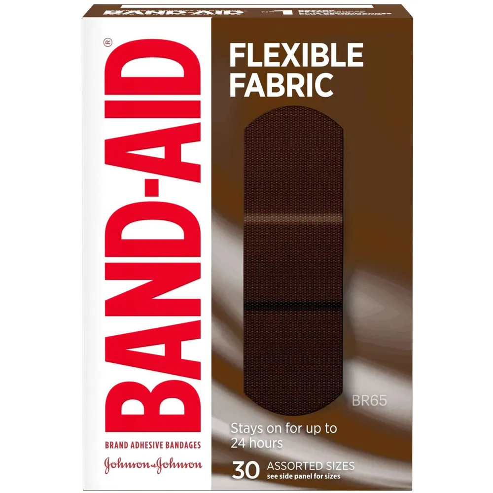 Johnson & Johnson Band-Aid Adhesive Bandages Flexible Fabric 30 ct :  : Health & Personal Care