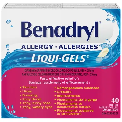 Allergy Medicine Liqui-Gels 25 mg