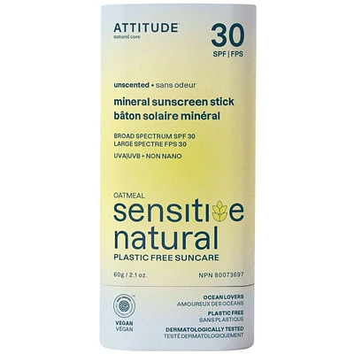 Oatmeal Sensitive Sunscreen - Unscented - 30 SPF