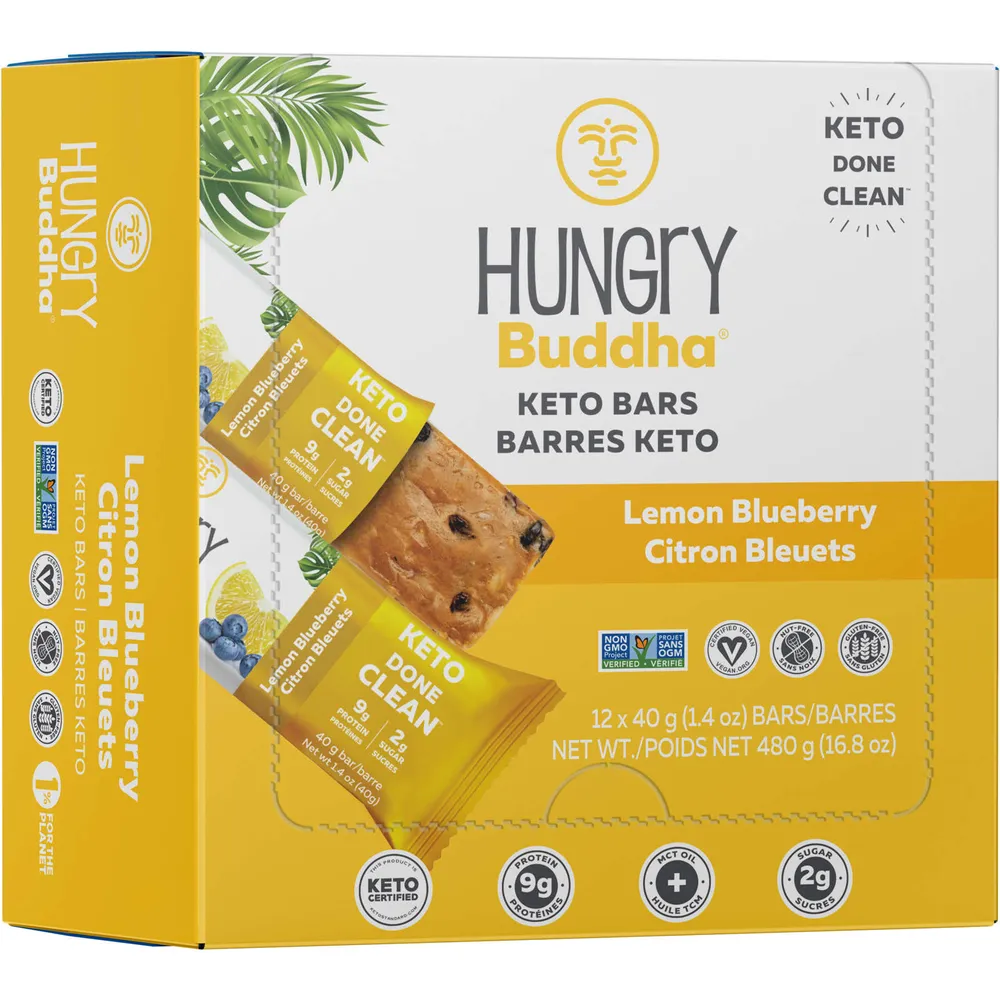 Keto Bar Lemon Blueberry 12 x 40g