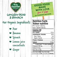 Gingery Pear Spinach & Whole Grains