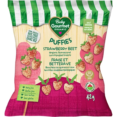 Baby Gourmet Puffies Strawberry Beet organic baby snack