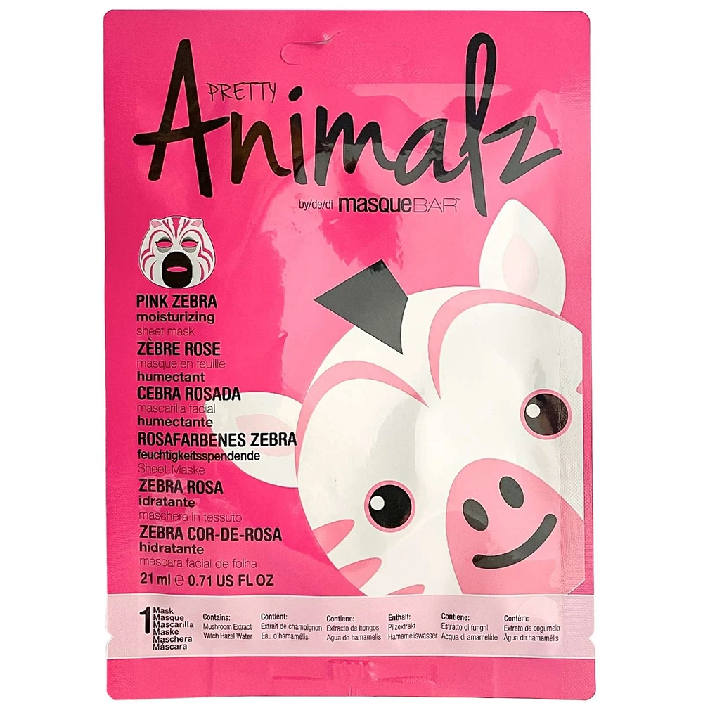 Pretty Animalz Pink Zebra Sheet Mask