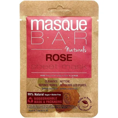 Naturals Rose Sheet Mask - single serve