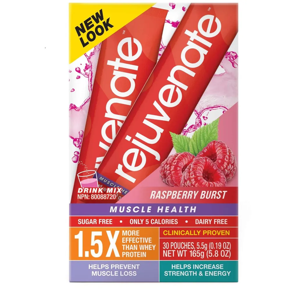 Pharmasave  Shop Online for Health, Beauty, Home & more. REJUVENATE MUSCLE  HEALTH DRINK MIX - RASPBERRY 165GR 30S