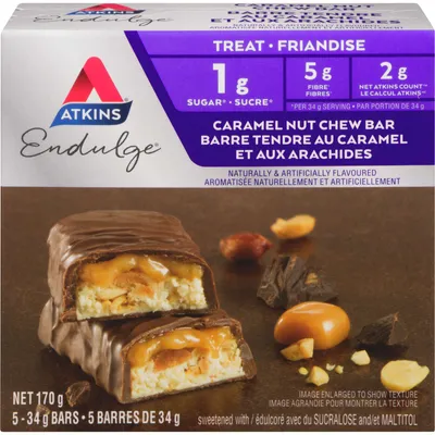 Endulge Caramel Nut Chew Bars