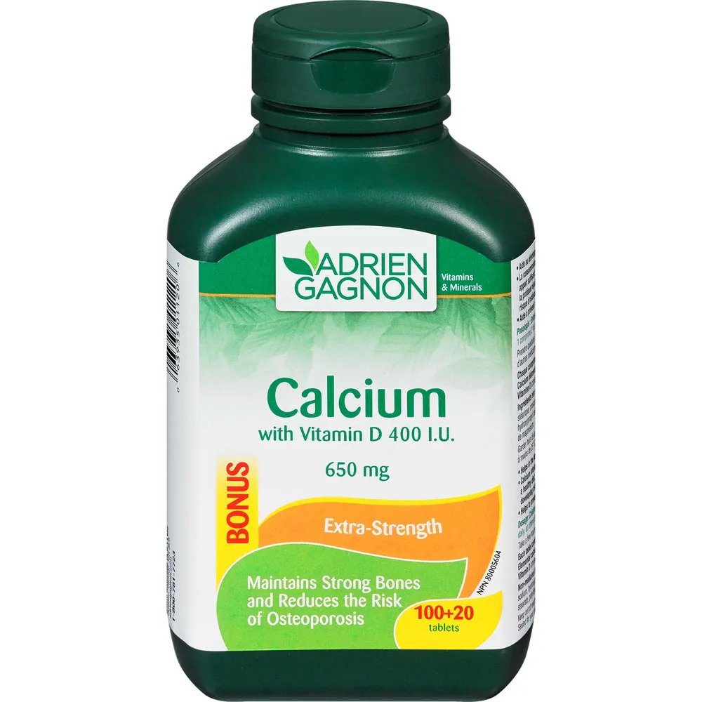 Calcium Extra Strength 650 Mg + Vitamin D