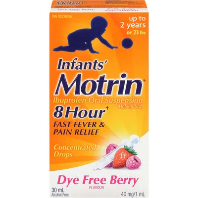 Infants' Liquid Cold Drops, Dye-Free Berry Flavour