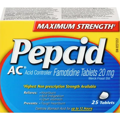 Maxium Strength AC Tablets, Acid Reducer for Heartburn 25 ea