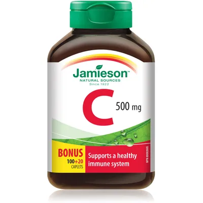 Vitamin C Caplets, 500 mg