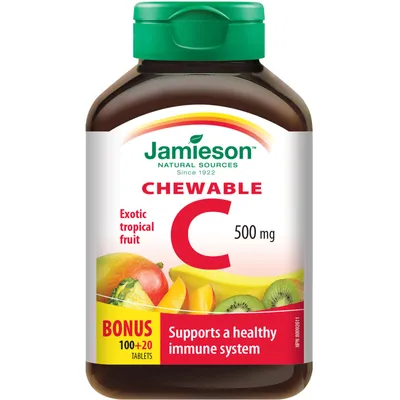 Chewable Vitamin C 500 mg Tropical Fruit Flavour