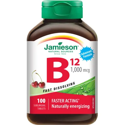 Vitamin B12 Methylcobalamin 1,000 mcg Fast Dissolving Sublingual Tablets