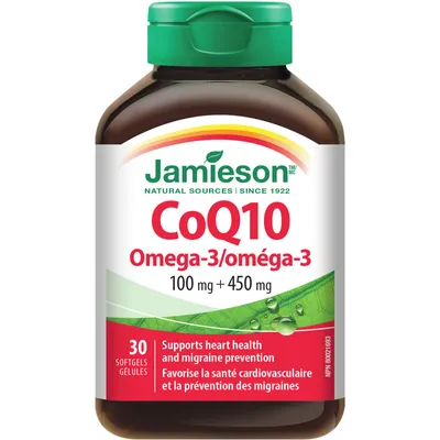 Jamieson CoQ10 100 mg with Omega-3 450 mg