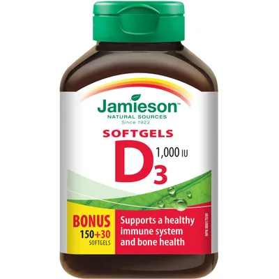 Vitamin D 1,000 IU Premium Softgels