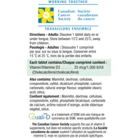 Vitamin D 1,000 IU Fast Dissolving Sublingual Tablets