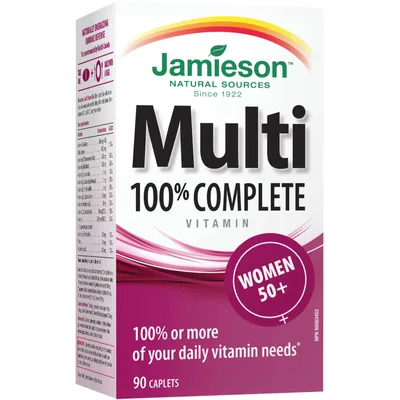 Women 50+ 100% Complete Multivitamin Caplets
