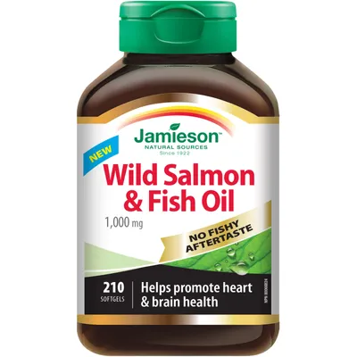 No Fishy Aftertaste Wild Salmon & Fish Oil