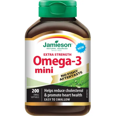 No Fishy Aftertaste Extra Strength Omega-3 Mini