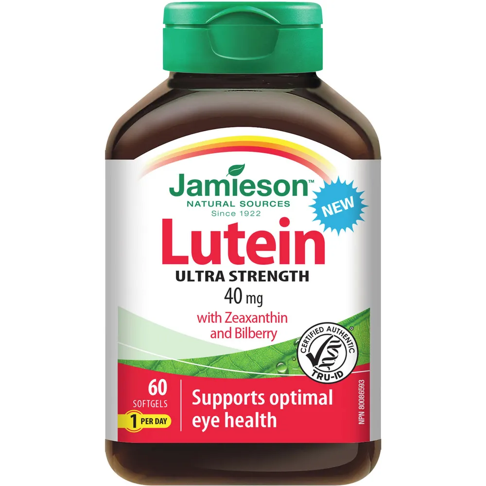 Lutein 40mg with Zeaxanthin & Bilberry