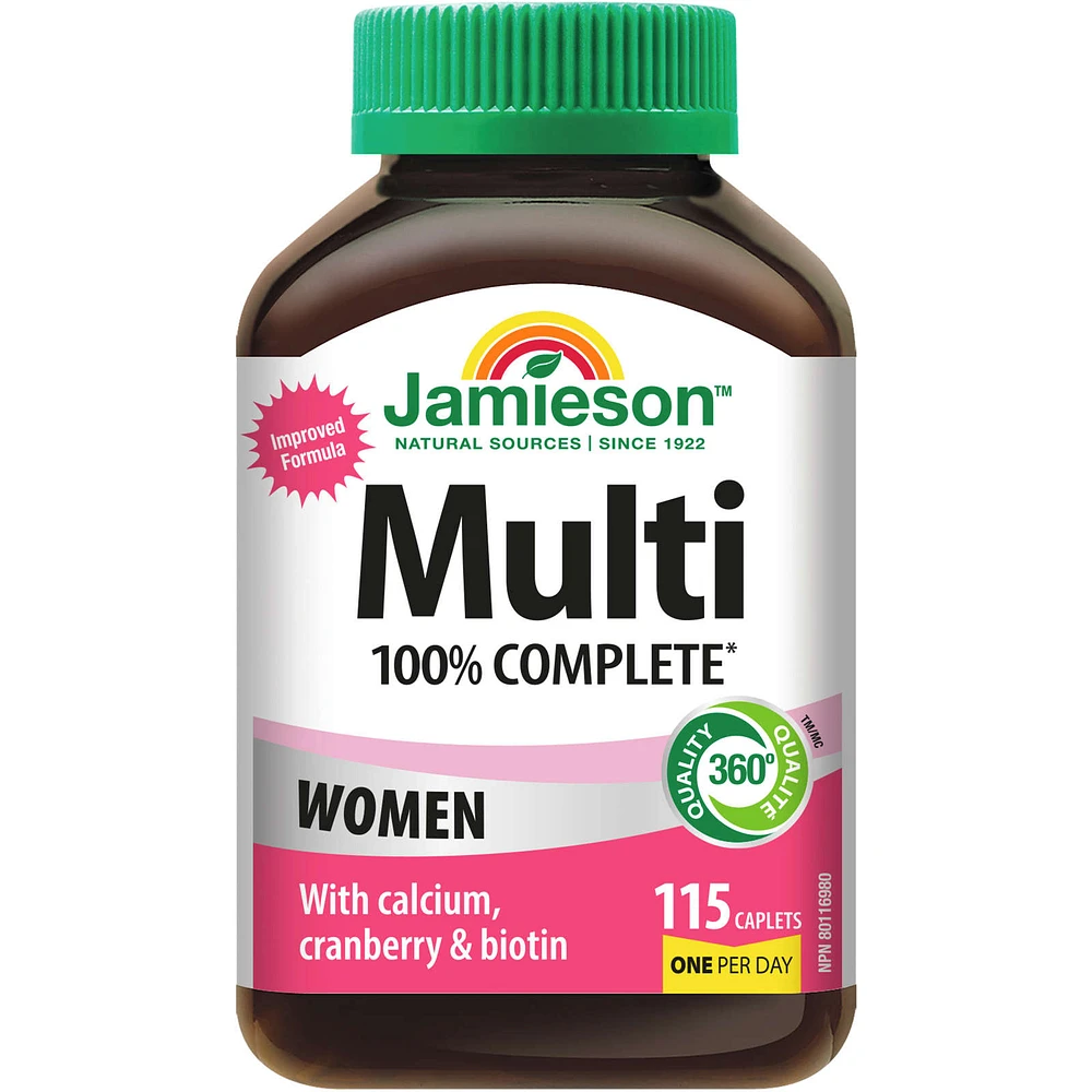 100% Complete Multivitamin for Women 115 ct