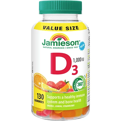 Vitamin D 1,000 IU Gummies Value Size