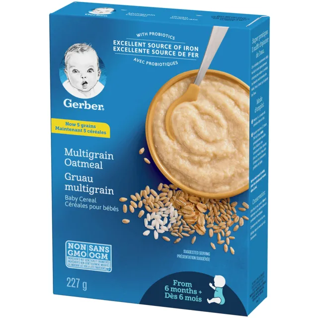 Gerber Stage 2 Multigrain Oatmeal Baby Cereal