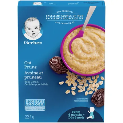 Stage 2 Oat Prune Baby Cereal