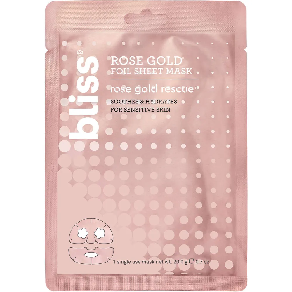 Bliss Rose Gold Rescue™ Rose Gold Foil Sheet Mask