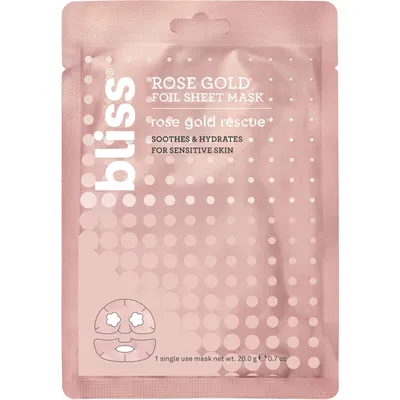 Bliss Rose Gold Rescue™ Rose Gold Foil Sheet Mask