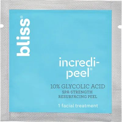That's Incredi-peel Spa-strength Glycolic Resurfacing Pads to Smooth & Brighten