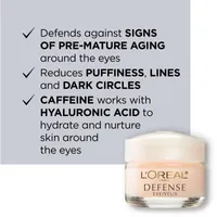 Eye Cream with Hyaluronic Acid + Caffeine, Eye Defense