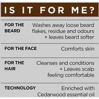 L'Oreal Paris Men Expert BarberClub kit with Mens 3-In-1 Face, Beard, Hair Wash + Mens Face and Beard oil, with Cedarwood oil, 200 mL + 30 mL