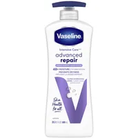 Vaseline Intensive Care Body Lotion deep moisturizer for dry skin Advanced Repair lightly scented with micro-droplets of Vaseline Jelly 600 ml