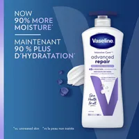 Vaseline Intensive Care Body Lotion deep moisturizer for dry skin Advanced Repair lightly scented with micro-droplets of Vaseline Jelly 600 ml