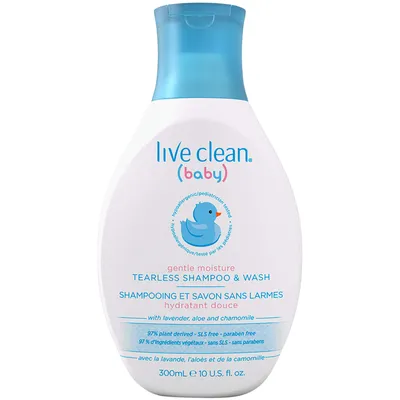 Live Clean Baby Gentle Moisture Tearless Shampoo & Wash