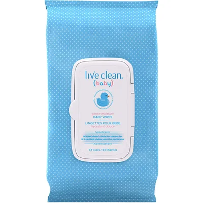 Live Clean Baby Gentle Moisture Ultra Soft Baby Wipes