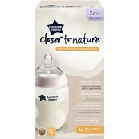 Closer to Nature Baby Bottle, Breast-Like Nipple with Anti-Colic Valve, 9oz