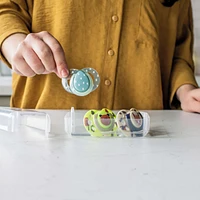 Fun Style Pacifier and Fun Style Night Glow in the Dark Pacifier, Symmetrical Design, BPA-Free, Includes Sterilizer Box