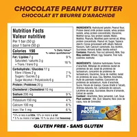 Pure Protein Bars, Chocolate Peanut Butter, Gluten Free Snack Bars