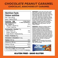 Pure Protein Bars, Chocolate Peanut Caramel, Gluten Free Snack Bars