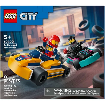 LEGO City Go-Karts and Race Drivers Toy Set for Kids 60400