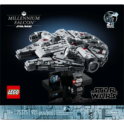 LEGO Star Wars Millennium Falcon 25th Anniversary Buildable Starship Model 75375