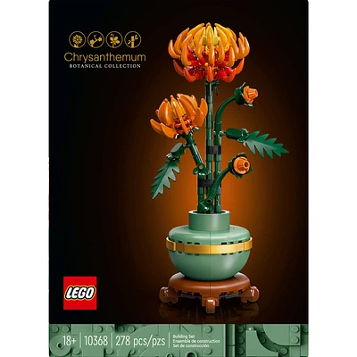 LEGO Icons Chrysanthemum Flower Décor Building Set for Home Décor 10368