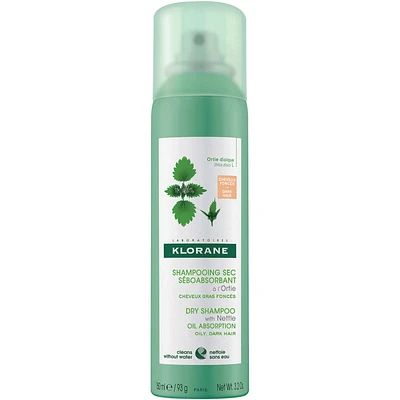 Oil Absorbing Dry Shampoo with Nettle - Tinted - Oily Dark Hair