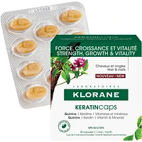 KeratinCaps - Strength & vitality for hair & nails - with organic Quinine