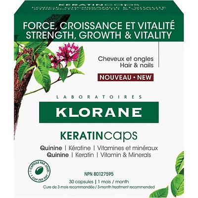 KeratinCaps - Strength & vitality for hair & nails - with organic Quinine