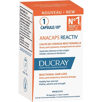 DUCRAY - Anacaps Reactiv - Food Supplement - Reactional Hair loss
