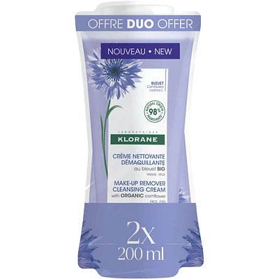 ORGANIC Cornflower Make-up remover cleansing cream duo